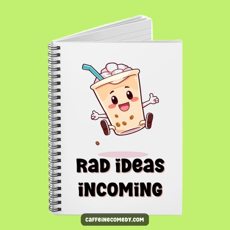 Funny Iced Coffee Kickflip Notebook: Energetic Journaling, Perfect Funny Gift Idea!