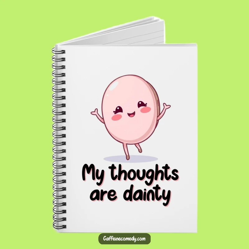 Funny Macaron Notebook: Plan Your Day with a Graceful Twirl, a Chic Gift!