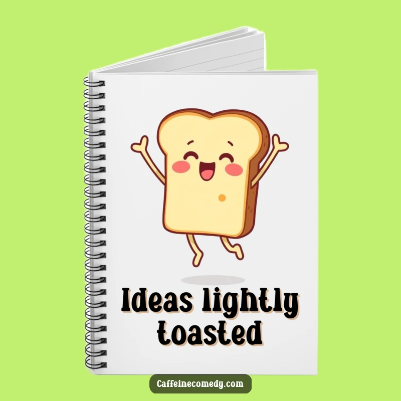 Funny Surprised Toast Jumping Notebook: Jot Down Surprising Ideas with this Hilarious Journal!