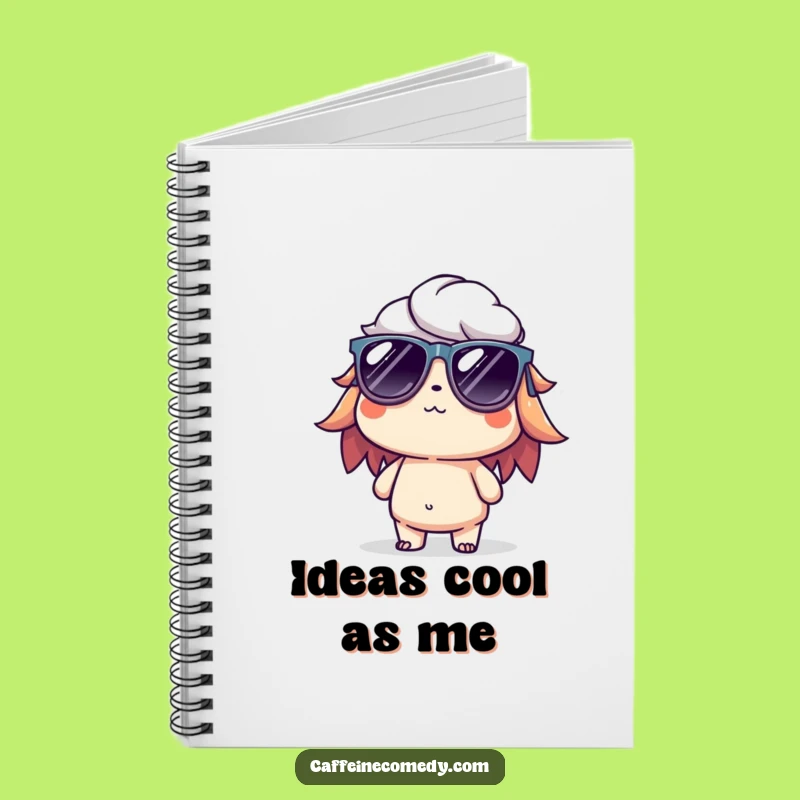 Funny Cold Brew Notebook: Jot Down Ideas with a Cool Character
