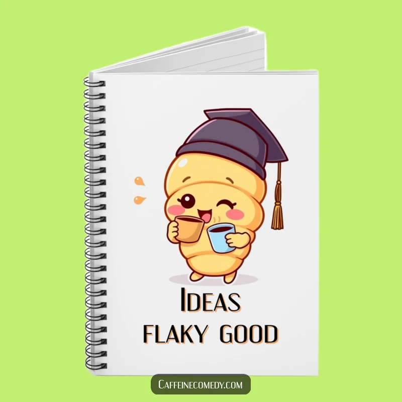 Funny Croissant Graduation Notebook - Document Your Achievements