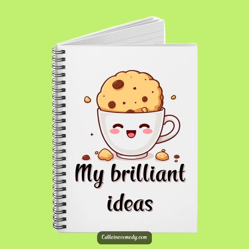 Funny Kawaii Cookie Notebook: Hilarious Journal for Sweet Ideas & Coffee Notes