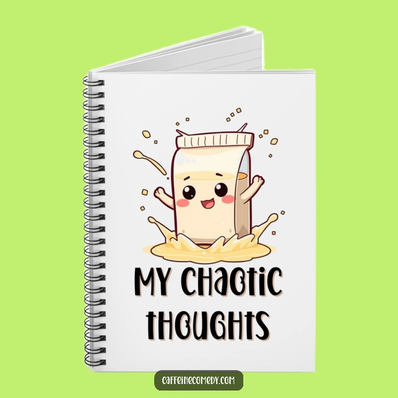 Funny Tea Bag Notebook - Playful Splash Journal, Great Gift for Note-Takers