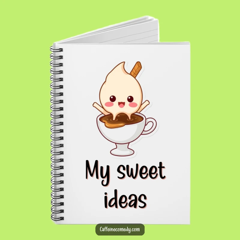 Funny Ice Cream Coffee Notebook - Hilarious Journal for Sweet Ideas