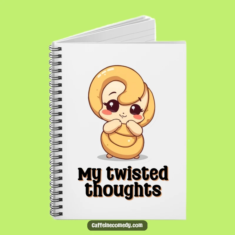 Funny Pretzel Unraveling Notebook: Journal Your Thoughts, Inspiring Quirky Funny Gift