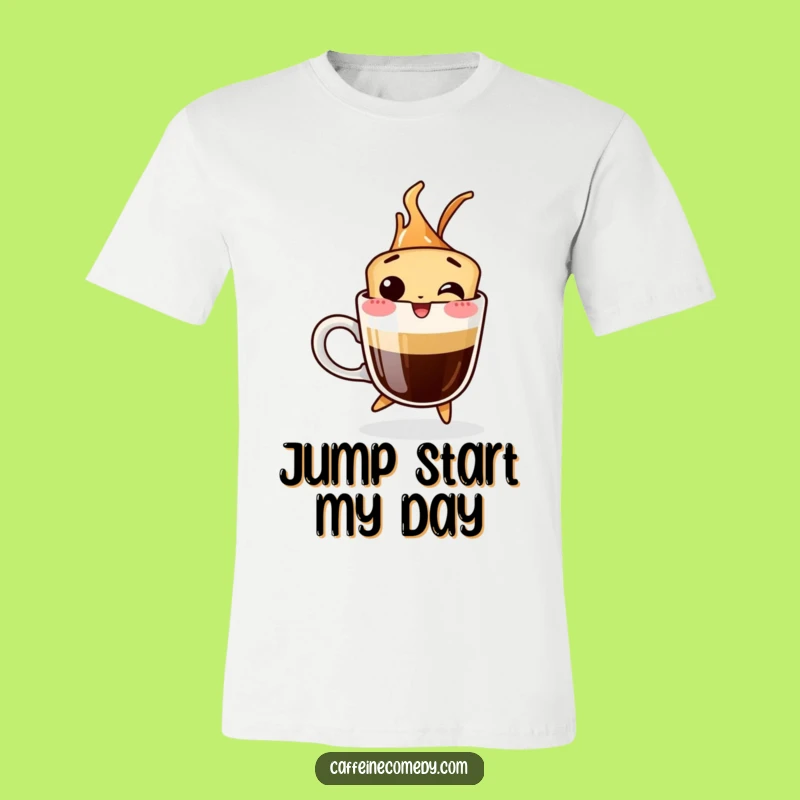 Funny Espresso Shot T-Shirt - Bursting with Energy and Humor!