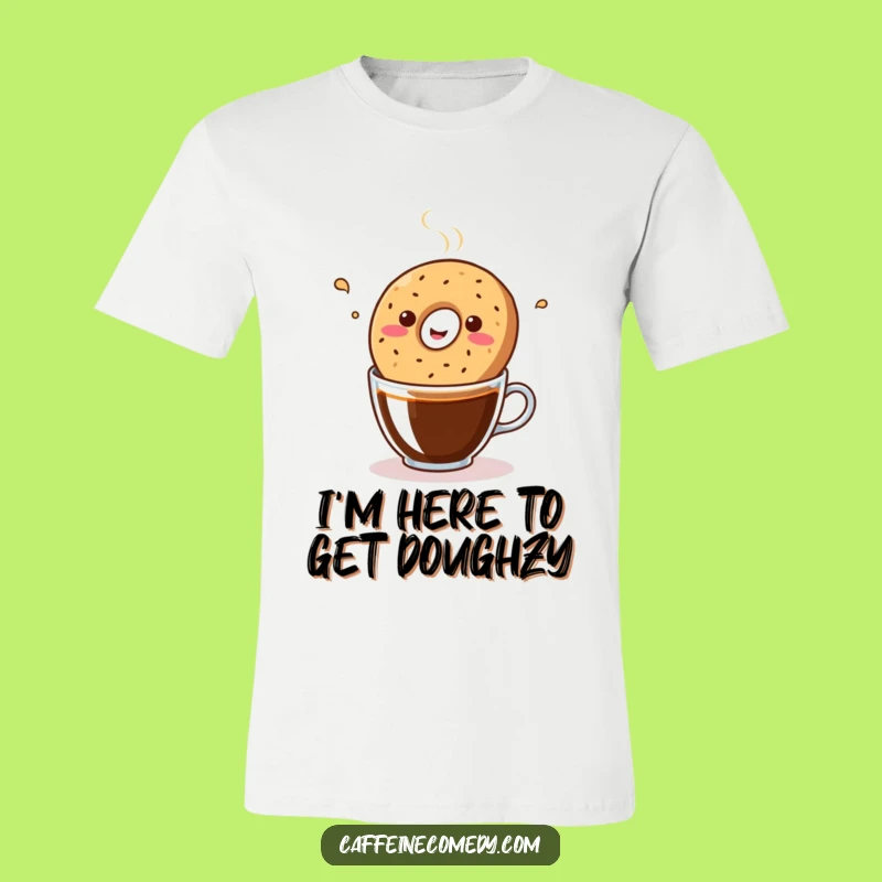 Funny Kawaii Bagel Coffee Jam T-Shirt: Cute Bopping Breakfast Wear, Great Funny Gift