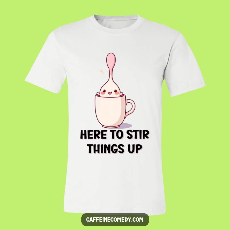 Funny Kawaii Stirring Spoon Dancing T-Shirt - Wear Your Joyful Spirit!