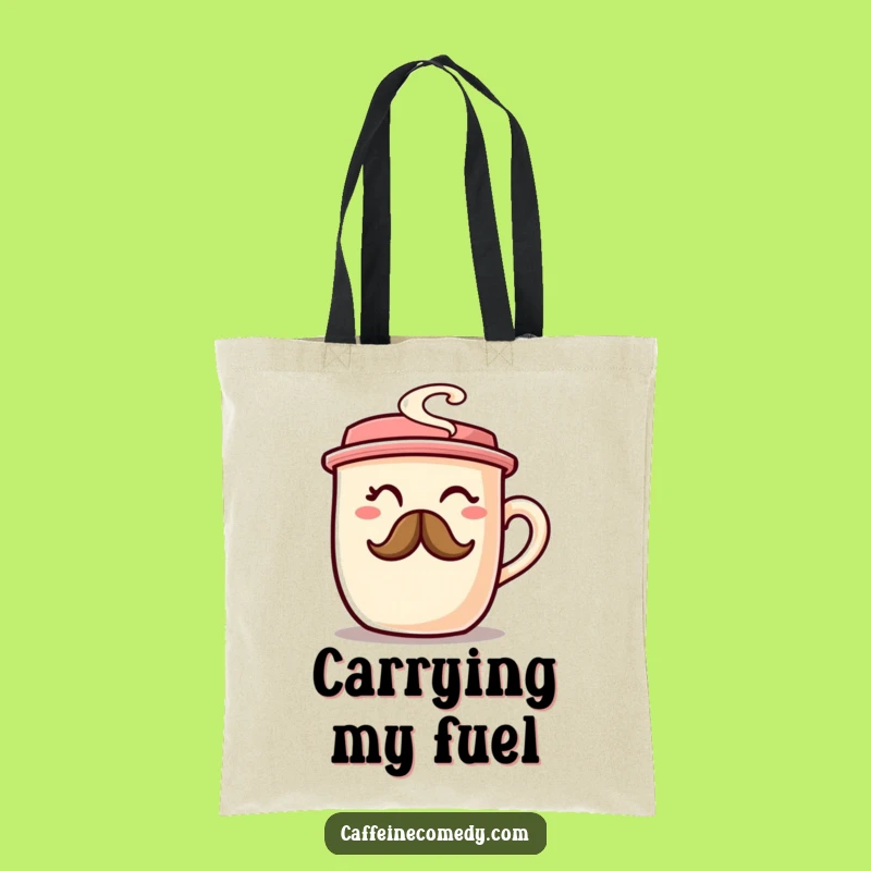 Funny Coffee Cup Tote Bag: Carry Your Caffeine with Humor, Great Gift