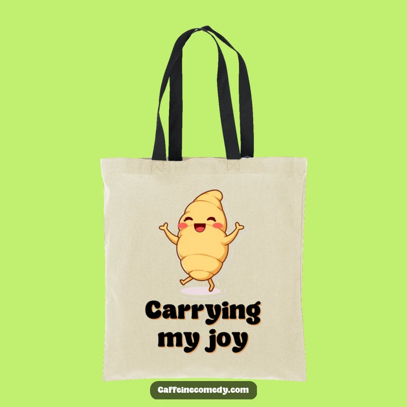 Funny Croissant Dance Tote Bag: Carry Your Joy, Perfect Gift Idea