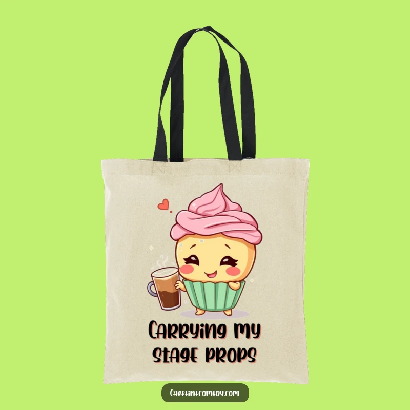 Funny Cupcake Coffee Tote Bag - Chic and Hilarious Gift for Daily Errands