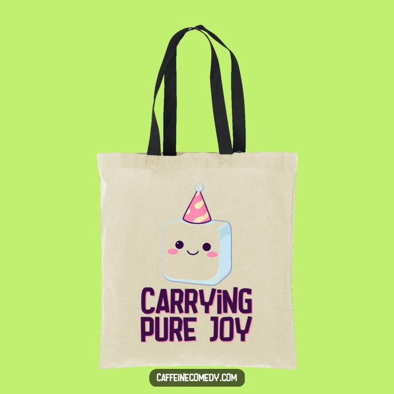 Funny Sugar Cube Party Hat Tote Bag: Carry Your Fun and Essentials