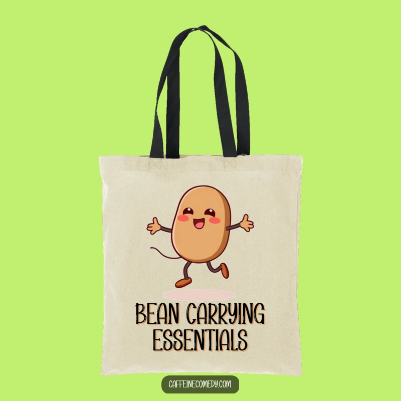 Funny Kawaii Coffee Bean Tote Bag: Stylish & Hilarious Carry-All for Coffee Lovers