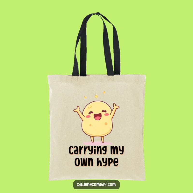 Funny Kawaii Pancake Flipping Tote Bag: Carry Your Laughs in Style