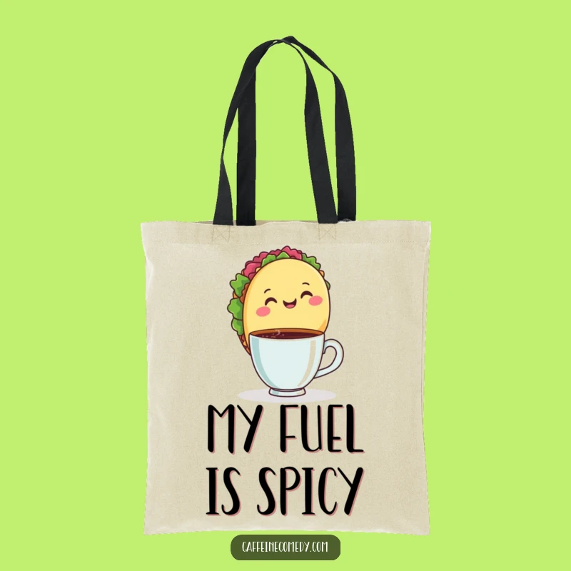 Funny Taco Coffee Tote Bag - Carry Your Laughs & Snacks!