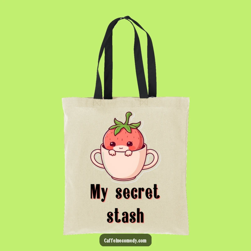 Funny Kawaii Strawberry Hiding Tote Bag: Carry Your Secrets in Style